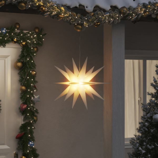 Lámpara de Navidad con LED plegable blanca 57 cm D