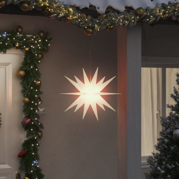 Lámpara de Navidad con LED plegable blanca 43 cm D