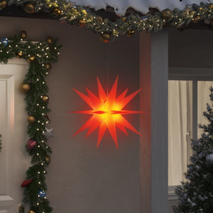 Lâmpada de Natal com LED dobrável vermelho 57 cm D