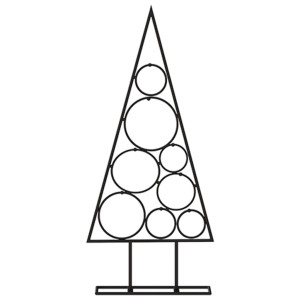 Árvore de natal para decoração metal preto 60 cm D