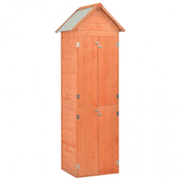 Caixa de armazenamento para jardim de madeira 71x60x213 cm D