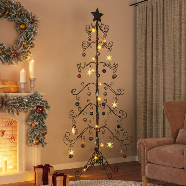 Árvore de natal para decoração metal preto 215 cm D