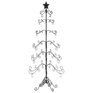 Árvore de natal para decoração metal preto 215 cm D