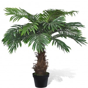 Árvore de palma artificial Cycus com pote de 80 cm D