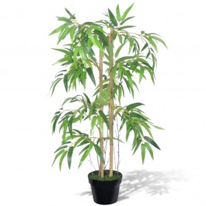Planta artificial de bambú Twiggy con macetero 90 cm D