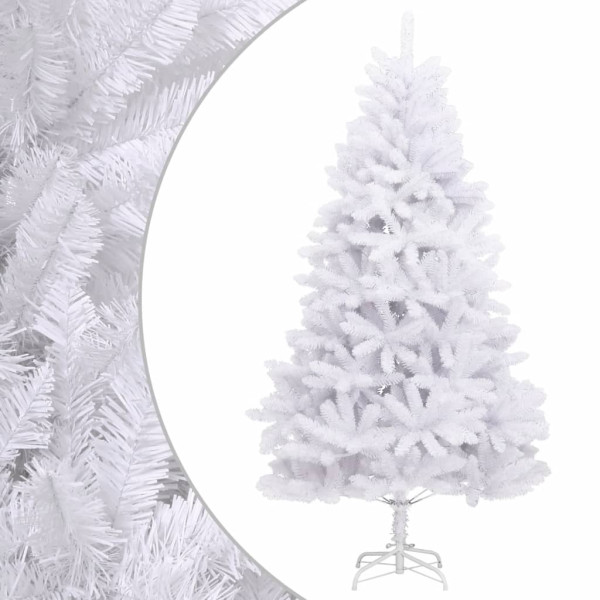 Árvore de Natal artificial com dobradiças e suporte branco 270cm D