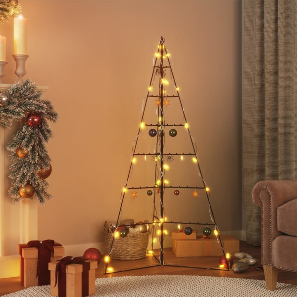 Árbol de Navidad para decoración metal negro 140 cm D