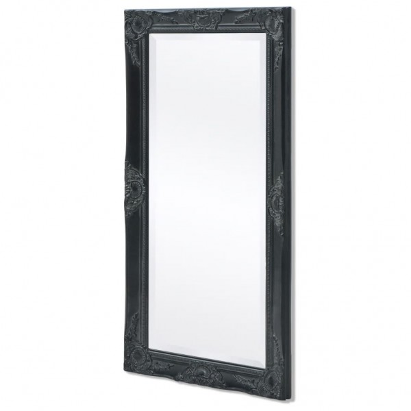 Espejo de pared estilo barroco 100x50 cm negro D