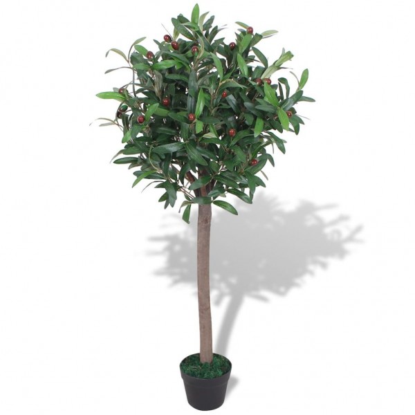 Árvore de louro artificial com poteiro verde 120 cm D