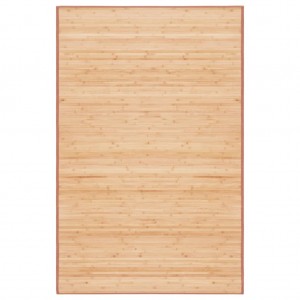 Alfombra de bambú 100x160 cm marrón D