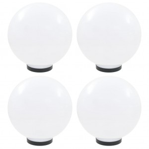 Lâmpadas esféricas LED 4 unidades esféricas PMMA 30 cm D