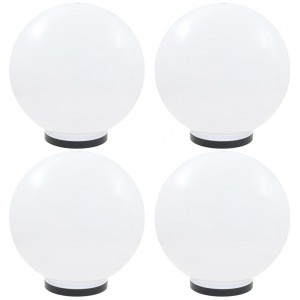 Lámparas de bola LED 4 unidades esféricas PMMA 40 cm D