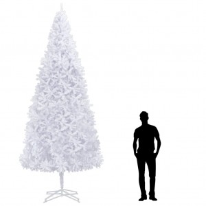 Árbol de Navidad artificial 400 cm blanco D