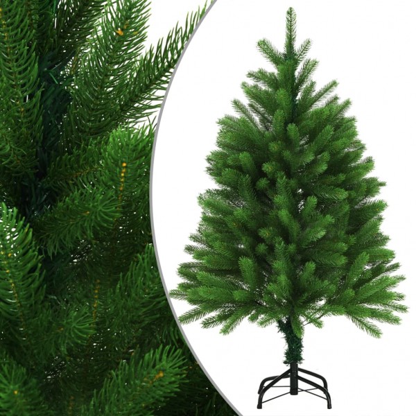 Árbol de Navidad artificial hojas realistas verde 120 cm D