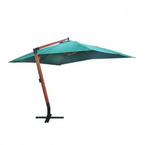 Guarda-chuva flutuante verde rectangular 200 x 300 cm D