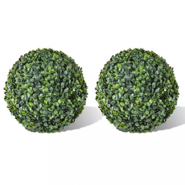 Arbusto de bolas Boj artificial 2 unidades 35 cm D