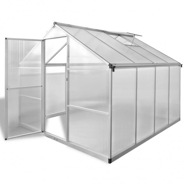 Invernadero de aluminio reforzado con estructura base 6.05 m² D