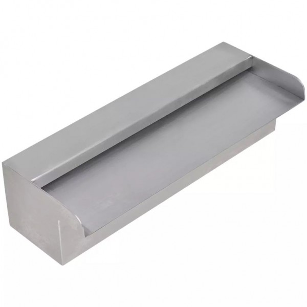 Fuente cascada rectangular piscina acero inoxidable 30 cm M 2
