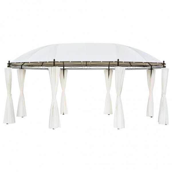 Cenador blanco crema 530x350x265 cm D