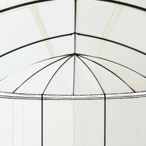 Gazebo branco-nata 530 x 350 x 265 cm H