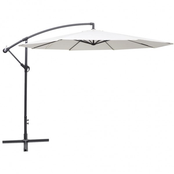 Um guarda-chuva voador de 3,5 m branco areia D