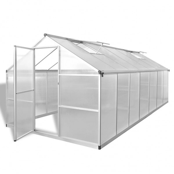 Invernadero de aluminio gris antracita 10.53 m² D