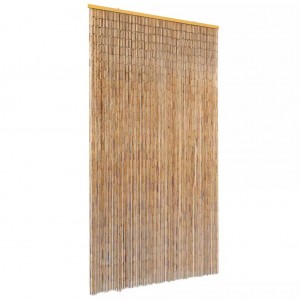 Cortina de porta em bambu contra insetos 100x220 cm D