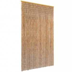 Cortina de bambú para puerta contra insectos 120x220 cm D