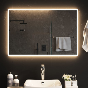 Espejo de baño con LED 90x60 cm D
