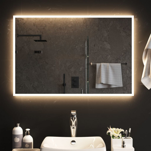 Espejo de baño con LED 90x60 cm D