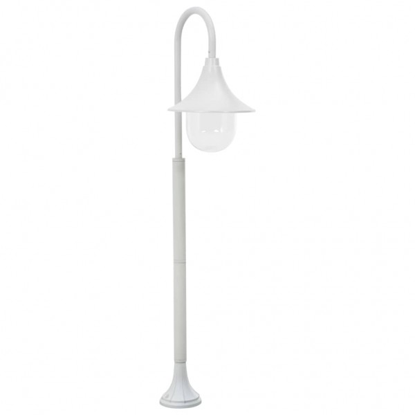 Lanterna de jardim de alumínio branco E27 120 cm D