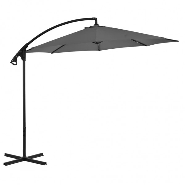 Um guarda-chuva com um poste de aço de 300 cm D