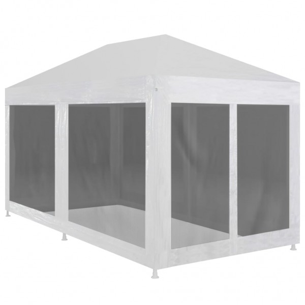 Tenda de celebração com 6 paredes de malha 6x3 m D