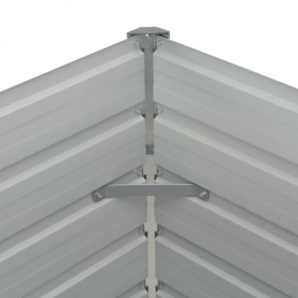 Mesa de cultivo de acero galvanizado marrón 160x80x77 cm M 2