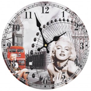 Reloj de pared vintage Marilyn Monroe 30 cm D