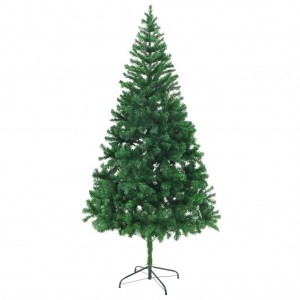 Árvore de Natal artificial com suporte de aço 210 cm 910 ramos D