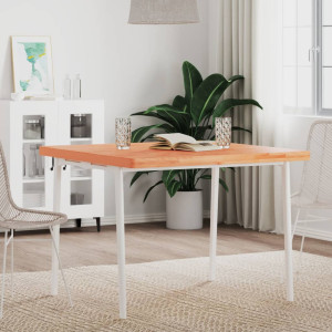 Tablero de mesa cuadrado de madera maciza de haya 90x90x4 cm D