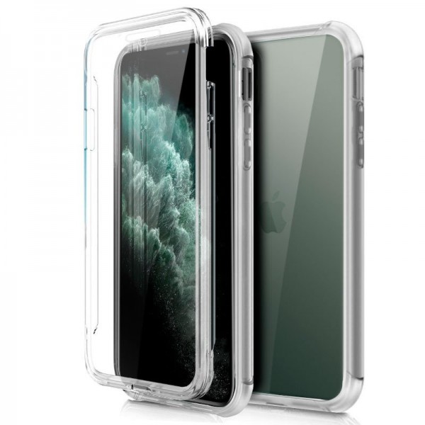 Fundação COOL Silicone 3D para iPhone 11 Pro Max (Border Transparent + Trasera) D