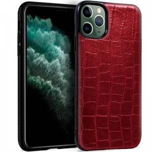 Carcasa COOL para iPhone 11 Pro Max Leather Crocodile Rojo D