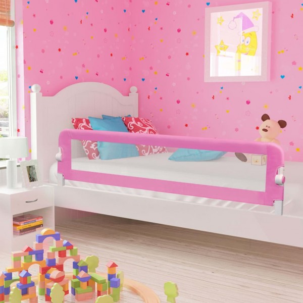 Relógio de segurança cama de criança poliéster rosa 180x42 cm D