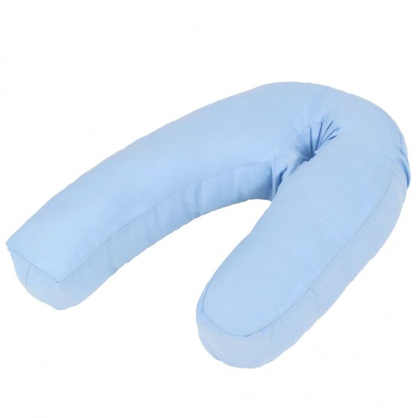 Almohada de embarazo con forma de J 54x(36-43) cm azul D