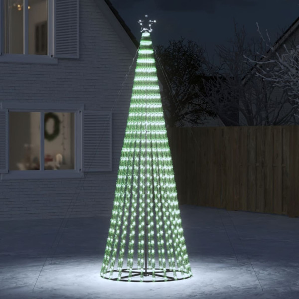 Árbol de Navidad cono de luz 688 LEDs blanco frío 300 cm D