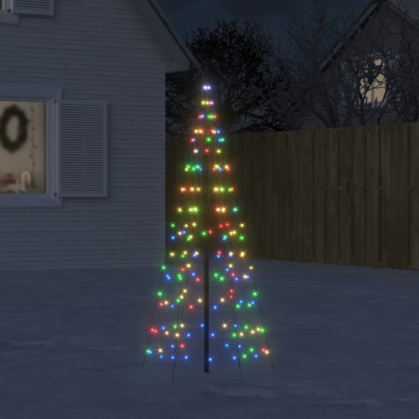 Árvore de Natal na bandeira 200 LED de cores 180 cm D