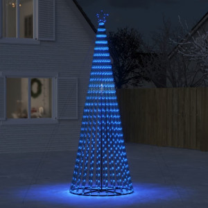 Árbol de Navidad cono de luz 688 LEDs azul 300 cm D