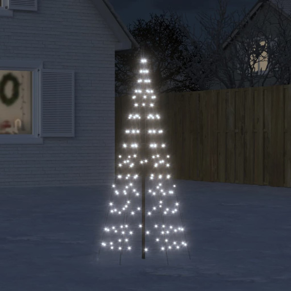 Árvore de Natal na bandeira 200 LED branco frio 180 cm D