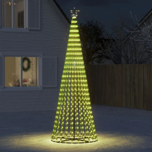 Cone de luz para árvore de Natal 688 LEDs branco quente 300 cm D