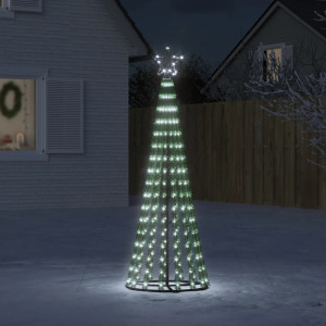 Cone de luz para árvore de Natal 275 LEDs brancos frios 180 cm D