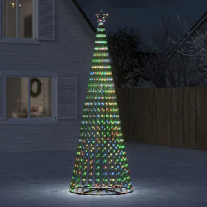 Árbol de Navidad cono de luz 688 LEDs de colores 300 cm D