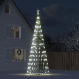 Árbol de Navidad cono de luz 1544 LEDs blanco frío 500 cm D
