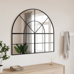 Espejo de pared arco de hierro negro 100x90 cm D